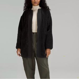 Lululemon Collarless Textured Fleece Full Zip